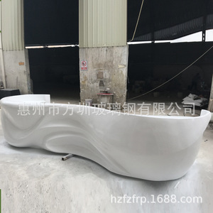 Mostrador de Recepción de Fibra de Vidrio, Diseño Contemporáneo Oblongo, Muebles de Oficina Duraderos para Edificios de Oficinas - Product Image 5