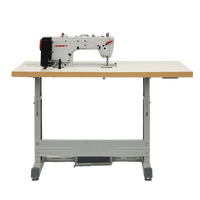 JUKKY Neues Modell 9808 Direktantrieb Hochgeschwindigkeits-Industrielle Geradstich-Nähmaschinen mit Tisch Guter Preis Bekleidungsmaschinen