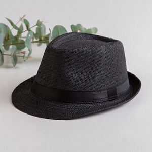 Spring Summer Cheap Promotional Gift Men Women Custom Printed Logo Trilby Paper Straw Fedora <b>Hat</b> - Product Image 4
