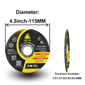 Dischi da Taglio di Alta Qualità da 4, 5, 6, 7, 9 Pollici per Metallo, Acciaio Inossidabile e Ferro, Mole Abrasive per Taglio - Product Image 2