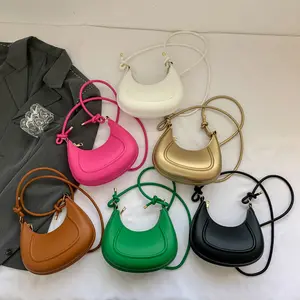 2023 New Wholesale High Quality Unique Retro Design Wallet Armpit Shoulder Bag Girl Fashion Pu Handbag Women's
