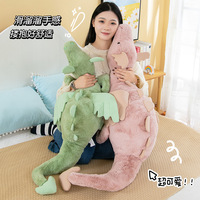 Dragon des neiges violet vert jouets en peluche Dragon volant dinosaure jouet en peluche ptérosaure poupées en peluche dinosaure doux oreiller cadeau