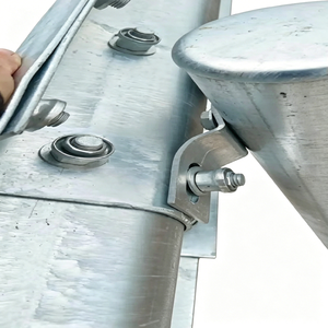 Barrière de sécurité routière en acier galvanisé anti-rouille pour projets routiers en Indonésie, TL2 TL3 TL4 AASHTO M180, qualité diamant, ISO9001 2015 - Product Image 4