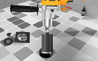 Machine de forage diamantée portable haute puissance pour béton, utilisation humide et sèche