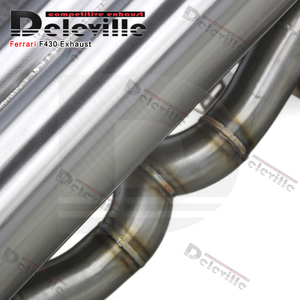 Race ống xả đầy đủ cho Ferrari <span class=keywords><strong>F430</strong></span> Spider/Coupe 4.3 2005-2009 hiệu suất cao trục trở lại thể thao phần miễn phí dòng chảy downpipe tiêu đề - Product Image 3