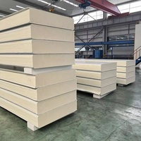 Panneau mural et de toiture sandwich en mousse de polyuréthane isolante PU PIR de 50 mm, 75 mm, 100 mm pour chambre froide
