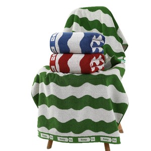 Pure Cotton Yarn Dyed Beach Towel 70x140cm Moisture Absorbent Home <b>Textile</b> Summer Use - Product Image 5