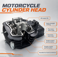 Rakitan Kepala Silinder Loncin FE250 Tahan Tekanan, Komponen Mesin 4-Katup yang Tangguh untuk Sepeda Motor Off-road Italika 4-Tak