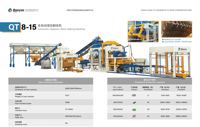 QT8-15 DONGYUE Ligne de production automatique de blocs creux en ciment hydrauliques avec contrôle PLC, moteur, pompe et roulement – Facilité d'utilisation
