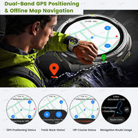 Montre connectée ronde 2026 X2 PRO avec écran AMOLED 1,43'', cartes hors ligne, GPS, fréquence cardiaque, étanche 50M, montre connectée sportive