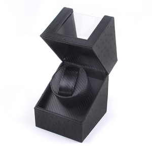 Boîte de rangement de <span class=keywords><strong>montre</strong></span> en cuir PU noir de luxe <span class=keywords><strong>Remontoir</strong></span> de <span class=keywords><strong>montre</strong></span> à rotation silencieuse <span class=keywords><strong>automatique</strong></span> - Product Image 4