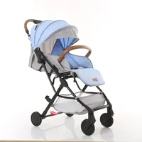 Детская прогулочная коляска 3 в 1 с высоким обзором и сиденьем для новорожденных