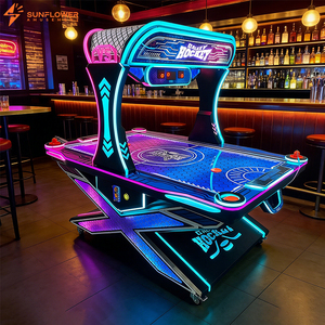Machine d'arcade <span class=keywords><strong>de</strong></span> hockey sur air à 2 joueurs, en plastique, durable, à faible entretien, à monnayeur, avec affichage électronique et notation automatique - Product Image 1