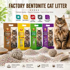 Wholesale Arena Para Gato Bentonita Cat Litter <b>Sand</b> Bentonite Clumping Low Dust for OEM/ODM - Product Image 1