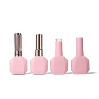 Bouteille en verre de vernis à ongles gel rose de 12 ml, flacon de recharge pour vernis à ongles, personnalisable, impression sérigraphique, marquage à chaud disponible