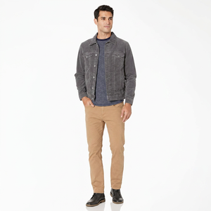 Finer Threads 2026 New Arrival Wholesale <b>Custom</b> Hip Hop Stylish <b>Denim</b> Jean <b>Jackets</b> with Stand Collar Windproof for Men Women - Product Image 1