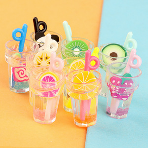 Venta al por mayor Mini Limonada Deco Simulación Luminoso Acrílico Cuentas Tridimensional Comida Decoración Mini Bebida Botella DIY Encanto - Product Image 1
