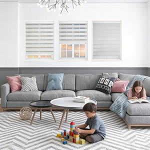 ستائر زيبرا داخلية عالية الجودة بأرخص سعر، ظلال نهارية وليلية قابلة للتنفس للنوافذ مع تركيب مدمج - Product Image 1