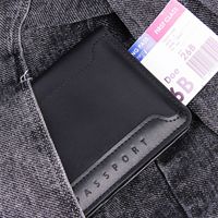 Portefeuille en cuir pour homme, porte-passeport portable, étui de voyage, porte-cartes, personnalisable avec logo – Vente en gros usine