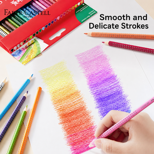 Crayons de couleur Faber-Castell à base d'huile, crayons de couleur à pointe pinceau, pour étudiants en <span class=keywords><strong>art</strong></span>, effaçables, antidérapants, 12 couleurs, 24 couleurs - Product Image 5