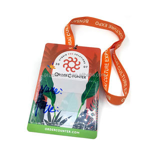 Pases VIP de Tamaño Personalizado, Tarjetas de Identificación de <span class=keywords><strong>PVC</strong></span> para Personal de Eventos, con Cordón - Product Image 1