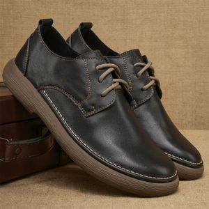 Zapatos Casuales de Cuero Vacuno para Hombre, Mocasines, para Negocios y Viajes, Suaves y Cómodos, con Cordones, Diseño Moderno, Transpirables - Product Image 6