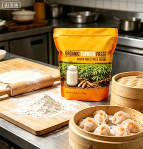 Amidon de tapioca biologique non OGM, <span class=keywords><strong>farine</strong></span> de manioc biologique haute pureté, sans additifs artificiels, sac en vrac - Product Image 4