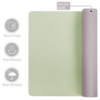 Tapis de protection multifonctionnel en cuir PU Grand tapis de bureau Tapis de souris personnalisé pour ordinateur de jeu