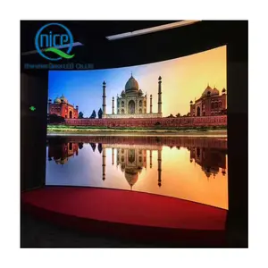 4K Gebogen Led Scherm Display Pantalla Led Curvada Paneel Led Publicidad Camber Boogvormige Flexibele Led Videomuur Indoor