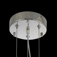 VHLuxury Lustre en cristal de style moderne Source de lumière LED Base en acier inoxydable pour le salon, l'hôtel pour l'intérieur et la chambre à coucher