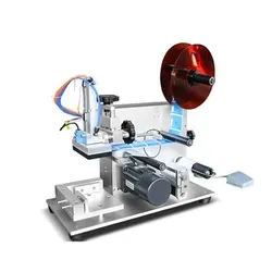 Bảng-top điện Nhãn hiệu phẳng Side vuông chai máy dán nhãn bán tự động dán nhãn Sticker máy - Product Image 2