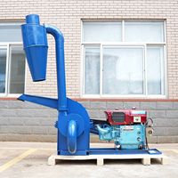 Nouveau broyeur à marteaux automatique haute capacité à économie d'énergie avec moteur pour le broyage des épis de maïs, des tiges, de la paille de riz, des copeaux de bois et de la biomasse