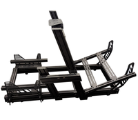 Cadre de cockpit de simulation de course automobile Next Level Elite Real Driving Motion Sim Racing, profil en T, anodisé noir, simulation de courbure, découpe, soudage