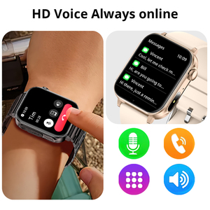 Reloj inteligente de pantalla ancha para mujer, fabricante de accesorios para mujer, reloj inteligente de banda para mujer, resistente al agua, grande - Product Image 6
