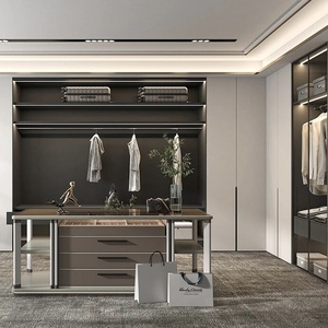 Armario <span class=keywords><strong>de</strong></span> Esquina en Forma <span class=keywords><strong>de</strong></span> L <span class=keywords><strong>de</strong></span> Madera Maciza con Diseño Moderno Personalizado, Armario Independiente <span class=keywords><strong>de</strong></span> <span class=keywords><strong>Una</strong></span> <span class=keywords><strong>Puerta</strong></span> para Dormitorio Principal o Comedor - Product Image 2