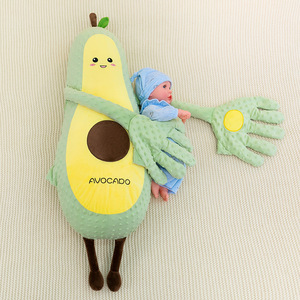 Juguete de Peluche Divertido de 65 cm para Dormir, Aguacate, Zanahoria, <span class=keywords><strong>Mango</strong></span>, Juguete de Peluche para Niños, Relleno Suave de Algodón PP - Product Image 1