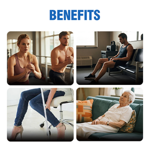 Stivali di Compressione Portatili Massaggiatore per Gambe - Recupero in Movimento Pressione 30-260mmHg 6 Modalità Batteria 5200mAh per Relax Ovunque - Product Image 5