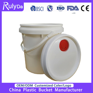 Secchio di plastica per uso alimentare da <span class=keywords><strong>5</strong></span> <span class=keywords><strong>litri</strong></span> secchio di stoccaggio rotondo con coperchio e manico buona guarnizione su misura barile di alta qualità - Product Image 6