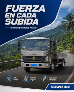 <span class=keywords><strong>Camion</strong></span> de livraison diesel Howo 4x2 5 tonnes à transmission manuelle pour le marché d'Amérique centrale - Product Image 5