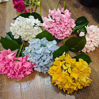 Nouvelles fleurs d'hortensia artificielles de luxe 2026, toucher réel, tige unique, pour décoration intérieure, mariage, événements Ramadan