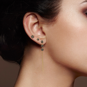 Boucles d'oreilles clous ROXI INS Style S925 en argent sterling, motif flocons de neige et fleurs, lot de 3, tendance et simples - Product Image 5