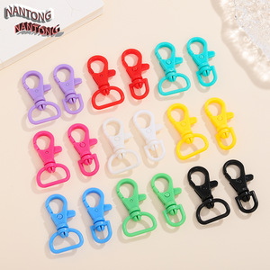 Colorful Plastic Buckle Rotatable Keychain DIY Jewelry Accessory Multi Color <b>Shoulder</b> <b>Strap</b> Buckle - Product Image 2