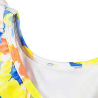 Maillot de bain une pièce à volants pour filles, motif Floral, culotte tanga, Bikini pour la plage