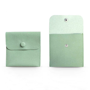 Custom Personalised Eco-Friendly Jewelry Pouches Small Envelope Flap Microfiber Suede Gemstone <b>Packaging</b> <b>Bags</b> - Product Image 3
