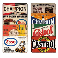 Venta al por mayor 20X30 Vintage Cartel de chapa Cartel antiguo para Bar Garaje Decoración de pared Retro Road Cars Placa de chapa