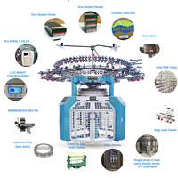 Machine à tricoter circulaire double jersey HONGJUN pour interlock, côtes, scuba, gaufre et diverses structures de tissus