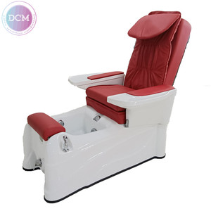 Sillones de pedicura rojos comerciales de equipos de salón de belleza de China, silla de Spa económica para pies con masaje - Product Image 1