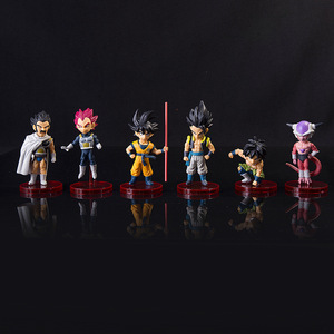 6 unids/set Anime japonés <span class=keywords><strong>DBZ</strong></span> figuras Goku Broly Frieza Vegeta acción Pvc figura para Decoración - Product Image 2