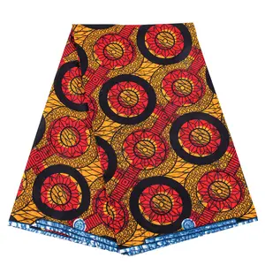 Hochwertige super 100 % Baumwolle textil Afrika Ankara bedruckt Wachsstoff afrikanisches Kleid