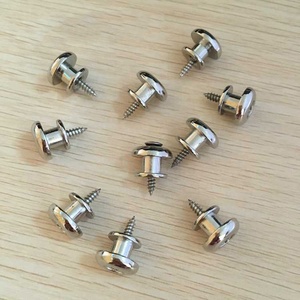 Elektrik halk gitar kuyruk tırnak metal kayış düğmesi crafter altı dizeleri aletleri toka - Product Image 4